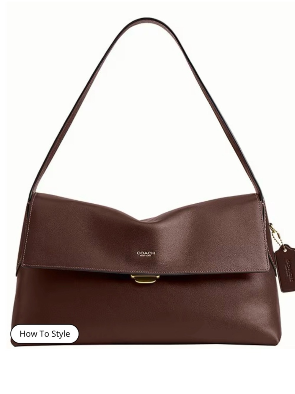 Authentic Coach chelsea Maple 36 Leather bag